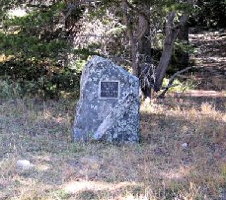 [Monument on the Jenny Creek Trail]