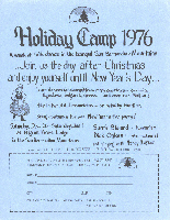 Holiday Camp Flyer 1976