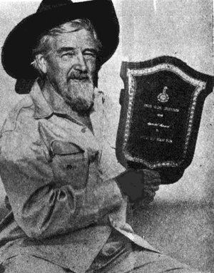 Harry with plaque